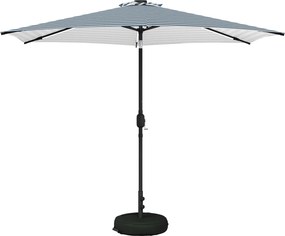 vidaXL Ομπρέλα Κήπου με LED Φώτα και Βάση 300 x 300 cm Πολυεστέρας
