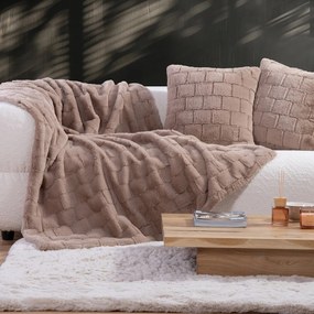 Γούνινη Κουβέρτα Καναπέ (140x190) Nef-Nef Homeware Elements Barlow Beige