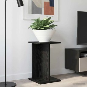 vidaXL Βάση φυτών Μαύρη Δρυς 25 x 25,5 x 40,5 εκ. Επεξεργασμένο Ξύλο