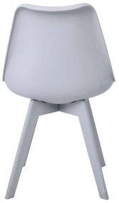 Καρέκλα Martin II PP Γκρι Συσκ.2τμχ (Ποδί PP) 49x56x83cm