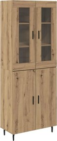 vidaXL Highboard 2 pcs Artisan Oak 69,5 x 34 x 180 εκ.