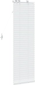 vidaXL Βενετσιάνικη Σκίαση Λευκό 40 x 130 εκ 35 mm