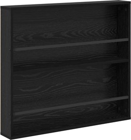 vidaXL Ράφι Περιοδικών με ράφι 2 pcs Μαύρη Οξυά 80 x 12 x 70 εκ