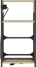 vidaXL Κομοδίνο Δρύς Sonoma 40 x 27 x 76 εκ Επεξεργασμένο ξύλο