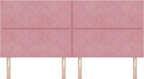 vidaXL Κεφαλάρι Ροζ 200 cm Βελούδο