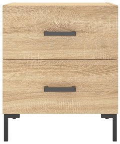 vidaXL Κομοδίνο Sonoma Δρυς 40 x 35 x 47,5 εκ. από Επεξεργασμένο Ξύλο