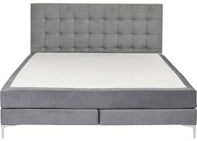 Κρεβάτι Boxspring Benito Star Γκρι 160x200εκ. 160x213x110εκ - Γκρι