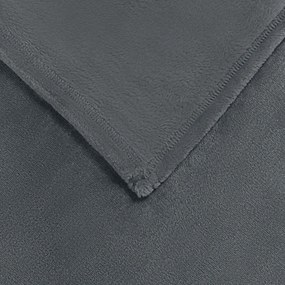 vidaXL Κουβέρτα Σκούρο Γκρι 150 x 200 cm Μαλλί