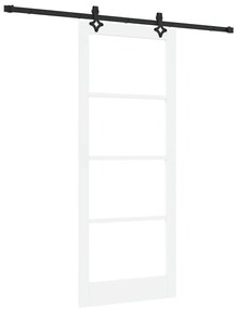 vidaXL Συρόμενη Πόρτα ORKDAL Λευκό 86 x 211 cm Ξύλο και μέταλλο