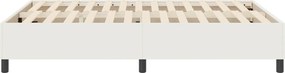 vidaXL Κρεβάτι πλατφόρμα Κρεμ 140 x 200 cm Υφασμάτινο Κορντουρά
