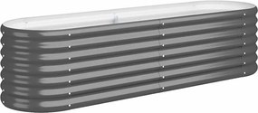 vidaXL Ζαρντινιέρα Ανθρακί 152x40x36 εκ Γαλβανισμένος χάλυβας