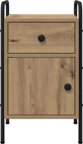 vidaXL Κομοδίνο 2 τμχ. Artisan Δρυς 35 x 36,5 x 61 εκ