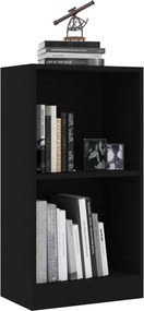 vidaXL Βιβλιοθήκη Μαύρο 40x24x75 εκ. από Επεξ. Ξύλο