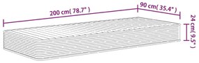 Στρώμα Αφρού Medium Soft 90x200 εκ. - Λευκό