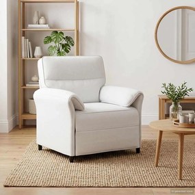 vidaXL Καναπές 1-θέσιος Λευκό 88 x 83 x 95 εκ Ύφασμα