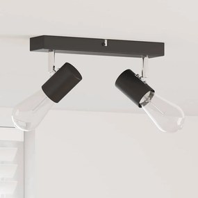 vidaXL Σποτ οροφής Μαύρο 26 x 6.5 x 11.5 εκ Ατσάλι