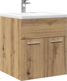vidaXL Ντουλάπι νιπτήρα μπάνιου Δρυς τεχνίτης 41x38,5x46 cm
