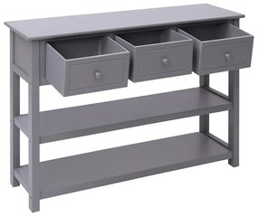 vidaXL Ντουλάπι Γκρι 108 x 30 x 76 εκ. από Μασίφ Ξύλο Παυλώνιας