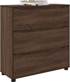 vidaXL Ντουλάπι αποθήκευσης Καφέ δρυς 80 x 31 x 81 εκ