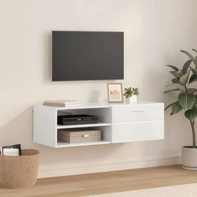 vidaXL Ντουλάπι TV με συρτάρι Γκρι σκυροδέματος 100.5 x 39 x 30 εκ
