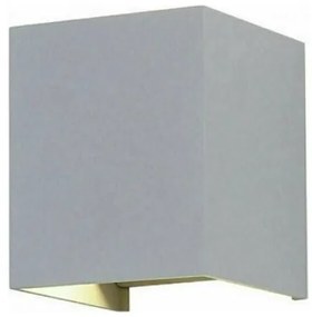 Επιτοίχιο Φωτιστικό LED 11W 230V 5°-120° 1360lm IP65 Τετράγωνο Up-Down Γκρι Φυσικό Λευκό 218532 VTAC-218532-Γκρι 218532
