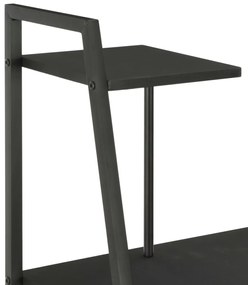 vidaXL Γραφείο με Ράφια Μαύρο 102 x 50 x 117 εκ.