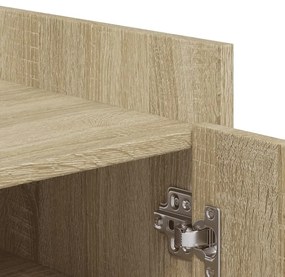 Παπουτσοθήκη Sonoma Δρυς 52x37,5x100 εκ. από Επεξεργασμένο Ξύλο - Καφέ