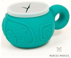 Marcus &amp; Marcus Σνακ Μπωλ Σιλικόνης Με Καπάκι Ασφαλείας Elephant Τιρκουάζ MNMBB09-EP