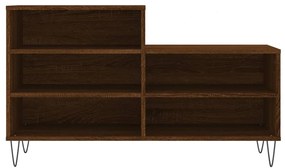 vidaXL Παπουτσοθήκη Καφέ Δρυς 102x36x60 εκ. από Επεξεργασμένο Ξύλο