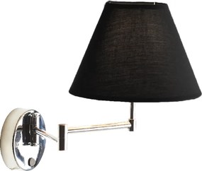 Απλίκα Τοίχου Aca Suwon SUWB01B Chrome/Black