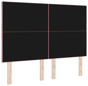 vidaXL Ροζ Κεφαλάρι Σε Σχέδιο Διαμαντιού 160cm Βελούδο