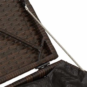 Σκαμπό κήπου με μαξιλάρια 2 τεμάχια Καφέ 40x40x43 cm - Καφέ
