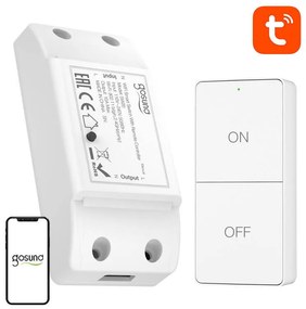 Smart WiFi switch 10A Gosund SW20 + Remote, Tuya