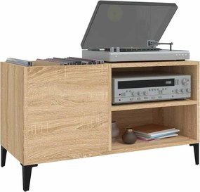 vidaXL Δισκοθήκη Sonoma Δρυς 84,5 x 38 x 48 εκ. από Επεξεργασμένο Ξύλο