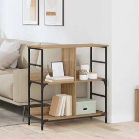 vidaXL Ράφι Βιβλίων 4 επιπέδων 78.5 x 33 x 82 εκ Επεξεργασμένο ξύλο