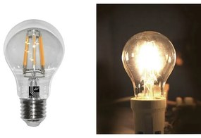 Adeleq Led Λάμπα Cog Αχλάδι Διάφανο Ε27 4W 230V Θερμό 13-2721400