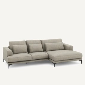 Γωνιακός καναπές XL δεξιός σε ύφασμα tweed, MARSILE