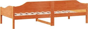 vidaXL Σκελετός Κρεβ. Χωρίς Στρώμα Καφέ Κεριού 90x200 εκ Μασίφ Πεύκο