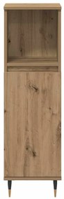 vidaXL Σετ Επίπλων Μπάνιου με πόρτα 3 pcs Artisan Oak 30 x 30 x 180 cm