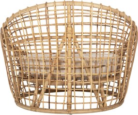 ΠΟΛΥΘΡΟΝΑ ENTO HM9814 RATTAN ΣΕ ΦΥΣΙΚΟ-ΜΠΕΖ ΜΑΞΙΛΑΡΙ 85x75x67Yεκ.