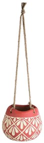 Κασπώ Κρεμαστό Africa 20530 Φ14x11,5cm Red-Beige GloboStar Ceramic
