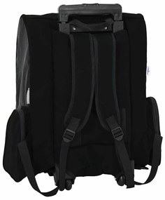 vidaXL Καρότσι Κατοικίδιων 3 σε 1 Μαύρο Ύφασμα Oxford 48x32x57 εκ.