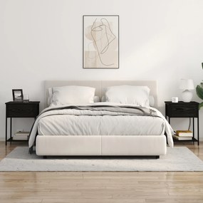 vidaXL Κομοδίνο Μαύρη δρυς 42 x 41 x 56 εκ. Επεξεργασμένο ξύλο