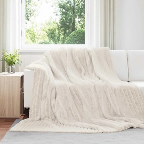 vidaXL Ριχτάρια 6 pcs Κρεμ 270 x 240 cm Μαλλί