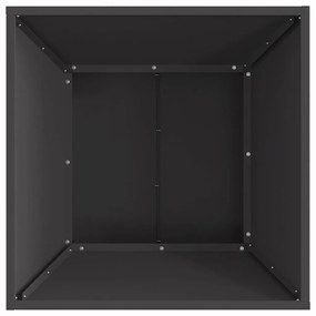 vidaXL Φωτιά Μαύρο 60 x 60 x 35 cm Ατσάλι
