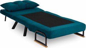 Πολυθρόνα-Κρεβάτι Πετρόλ Πράσινο SANDO SINGLE 78x67x78