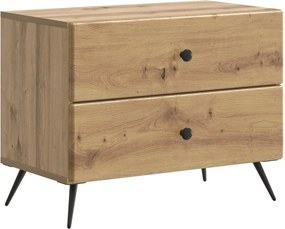 vidaXL Κομοδίνο Artisan Δρυς 62 x 34,5 x 47,5 εκ Επεξεργασμένο Ξύλο