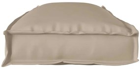 vidaXL Μαξιλάρι παλέτας για πάγκο Taupe 110 x 40 x 8 εκ Ύφασμα Oxford