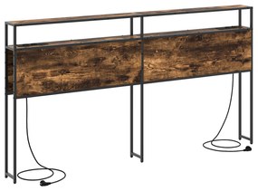 vidaXL Κεφαλάρι Αποθήκης Καπνιστή δρυς 180 cm Επεξεργασμένο ξύλο