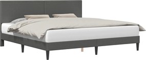 vidaXL Σκελετός Κρεβατιού Σκούρο Γκρι 200 x 200 cm